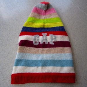 Gap Pet, Stipe Knitted Sweater Pullover with Hood, S/M
